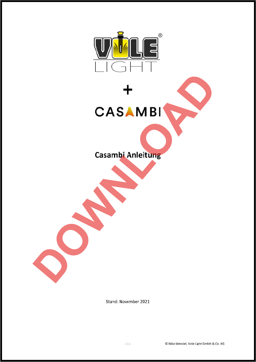 Beispielbild Casambi Anleitung Vole Light